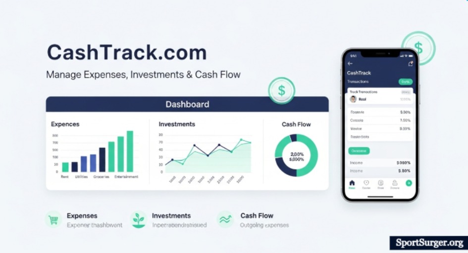 CashTrack com: Manage Expenses, Investments & Cash Flow
