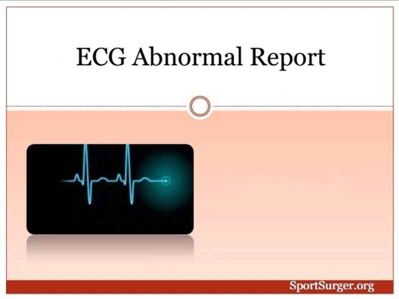 What Is an ECG Abnormal Report